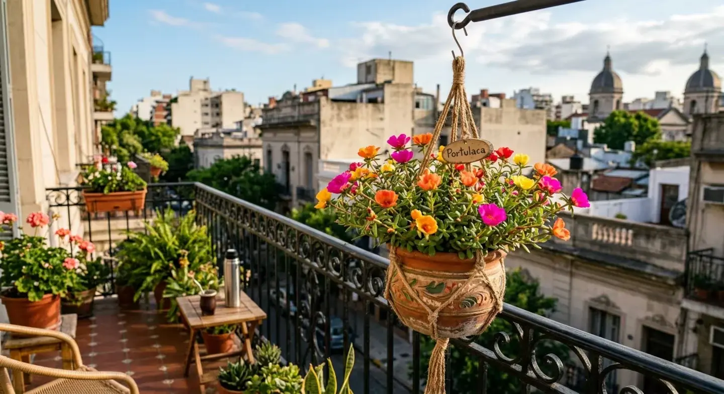 La portulaca es la planta ideal para sembrar este 21 de septiembre en balcones y macetas