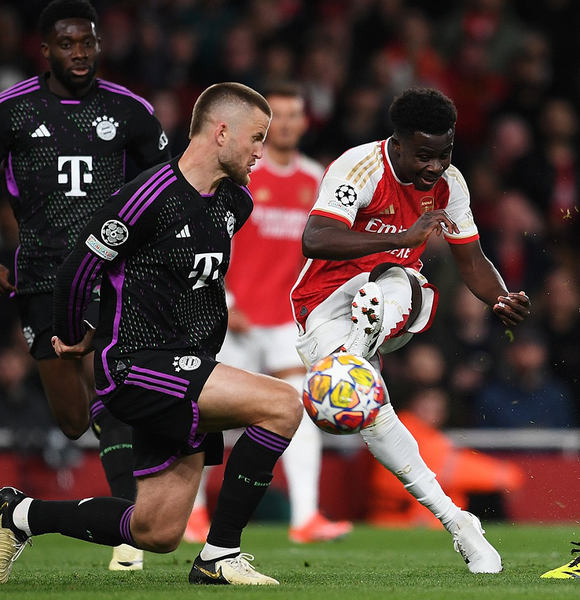 Arsenal y Bayern empataron en la ida de cuartos de Champions League