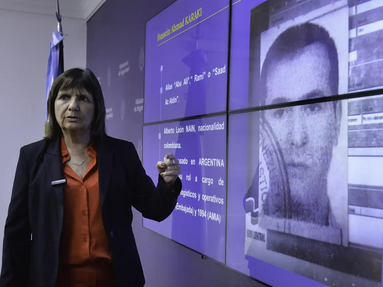Patricia Bullrich reveló la identidad del jefe operativo del grupo terrorista Hezbollah en América Latina.