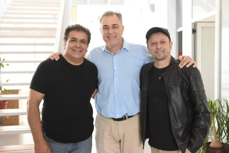 Luis Castellano se reunió con los autores del tango “La Perla del Oeste”