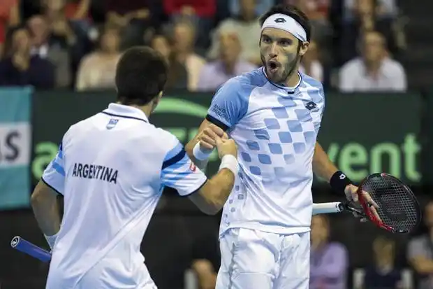 Copa Davis: Argentina ganó en dobles y quedó 2-1 arriba en la serie
