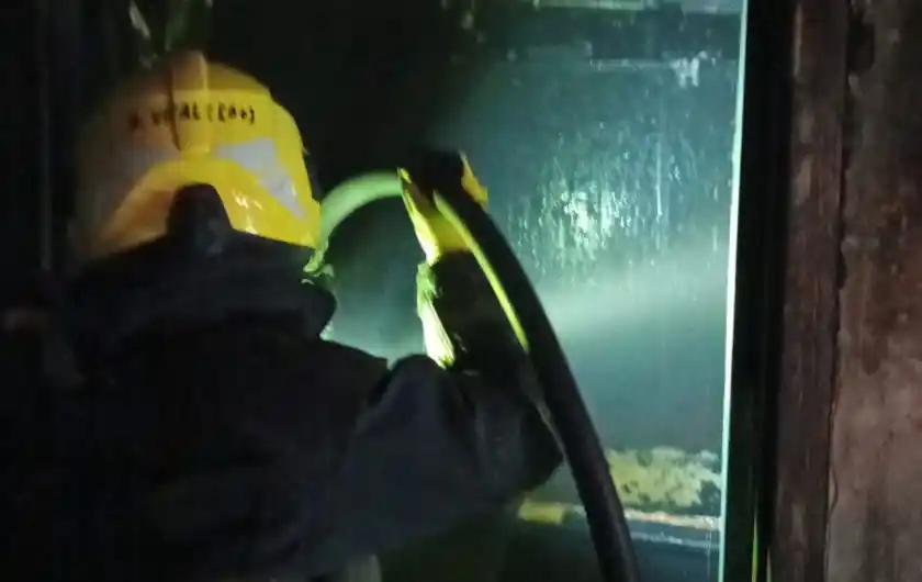 Incendio en una casa de zona norte.