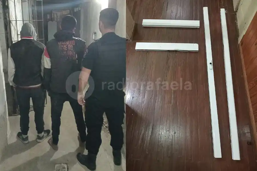 Hasta las manos: los engancharon en una obra robando una ventana de aluminio