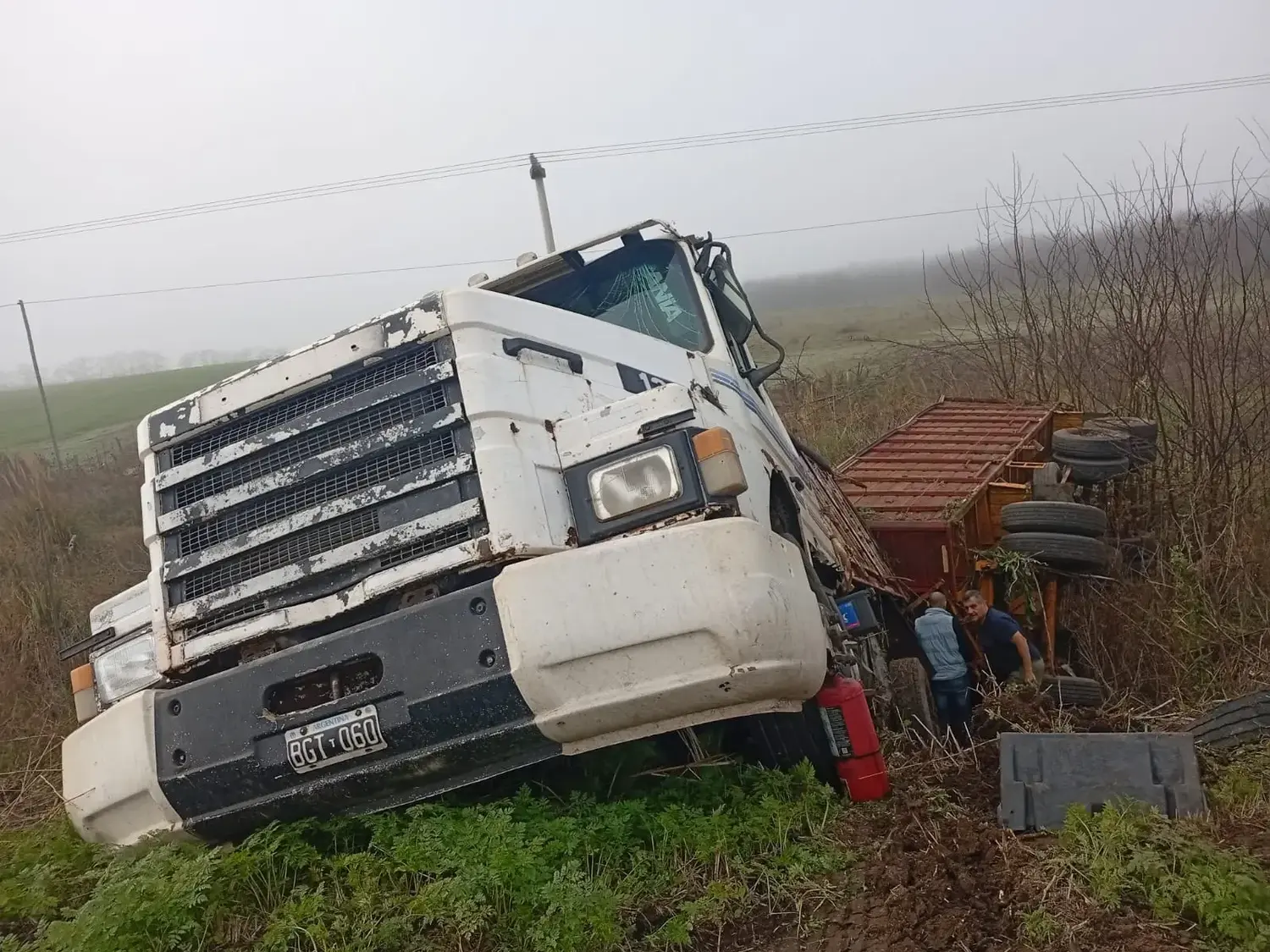 Personal de Tránsito trabajó en la zona.
