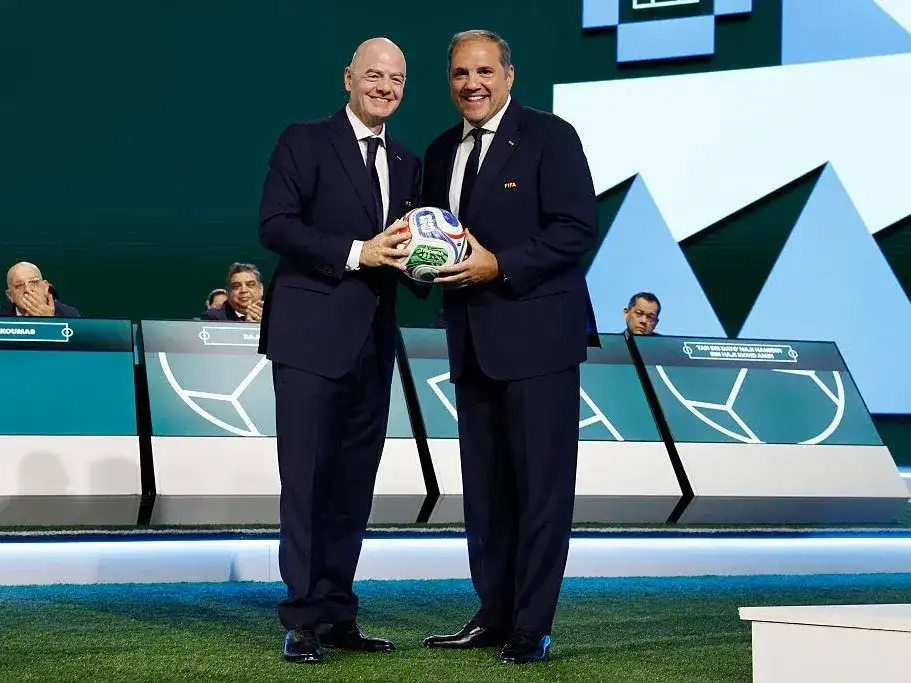 e Gianni Infantino con Victor Montagliani