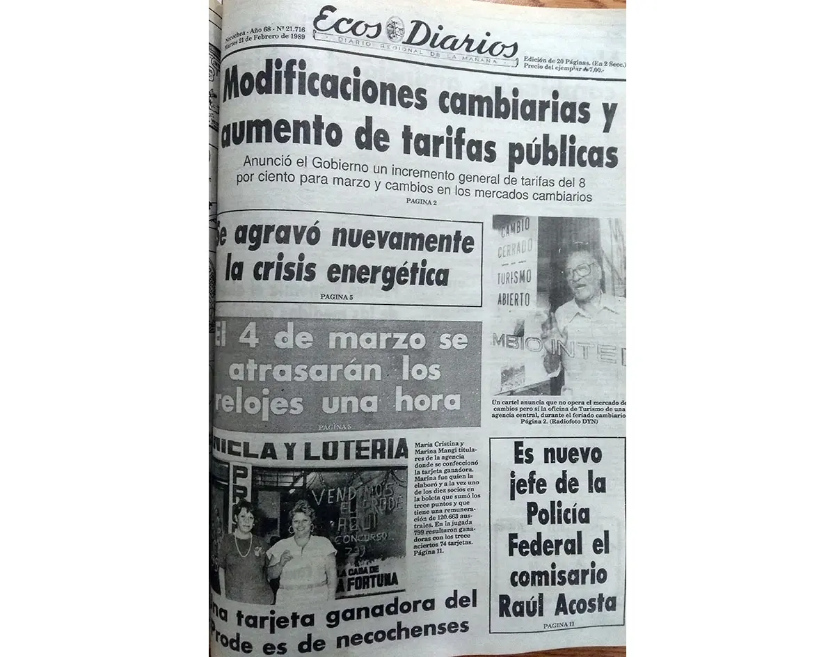 Martes 21 de febrero de 1989