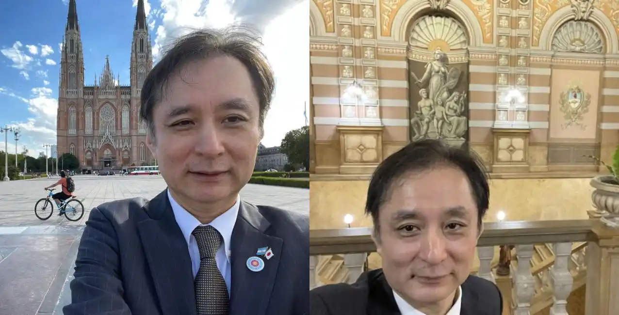 El embajador de Japón en Argentina visitó La Plata y fue viral en redes
