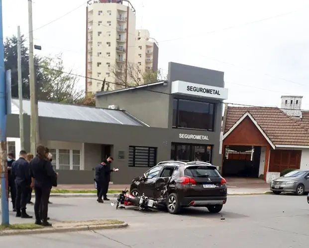Un motociclista resultó con heridas de gravedad
