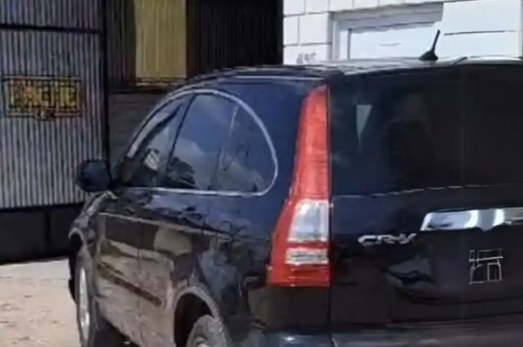 El frente del taller asaltado en Gálvez.