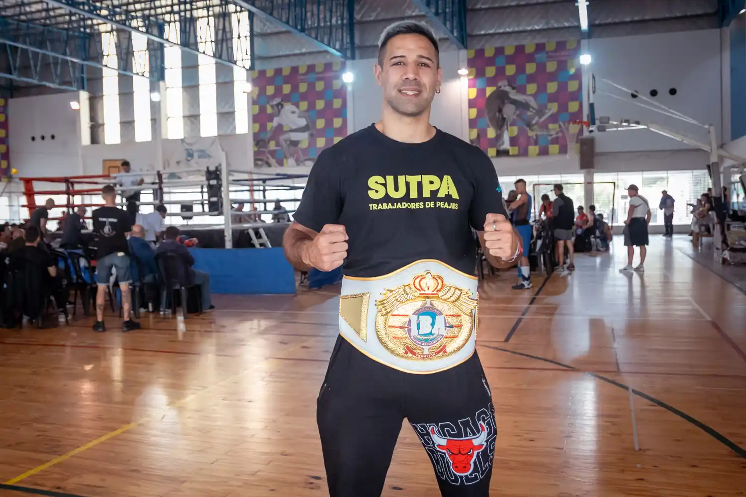 Lucas Bastida en el Torneo Latinoamericano de Boxeo Amateur.