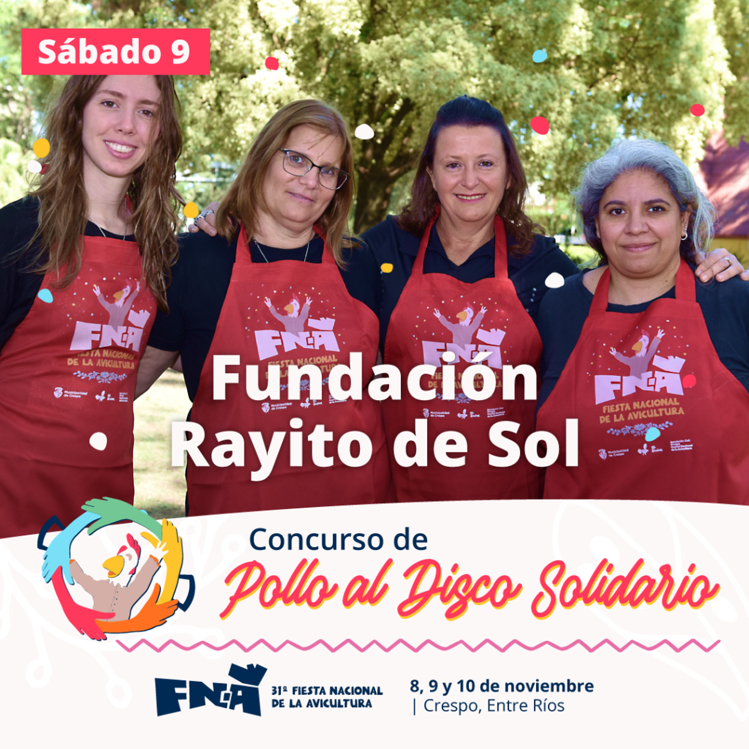 Pollo al disco solidario FNA 2024
