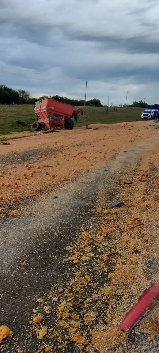 accidente camion maquina agricola - 4