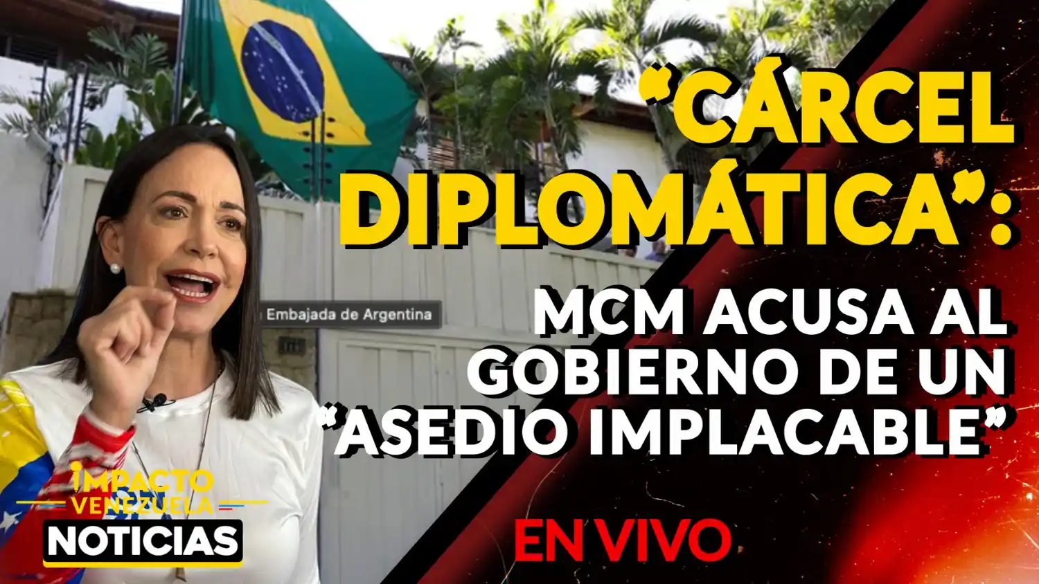 «CÁRCEL DIPLOMÁTICA»: María Corina Machado acusa al Gobierno de un asedio implacable – VIDEO