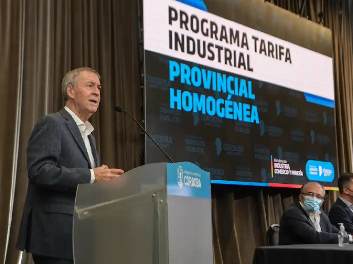 Schiaretti anunció que se unificará la tarifa eléctrica para las industrias cordobesas