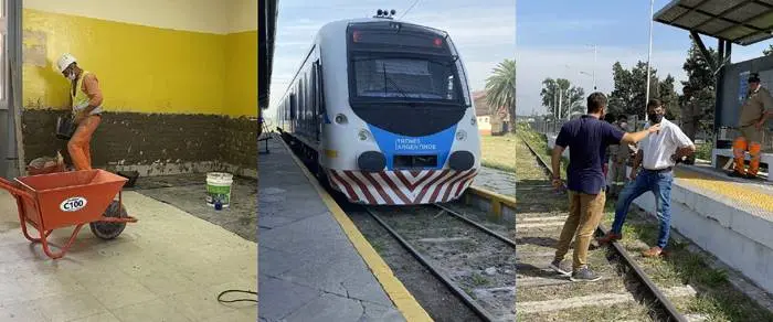 Comenzaron las obras en  las estaciones de trenes y apeaderos del recorrido  Paraná-La Picada