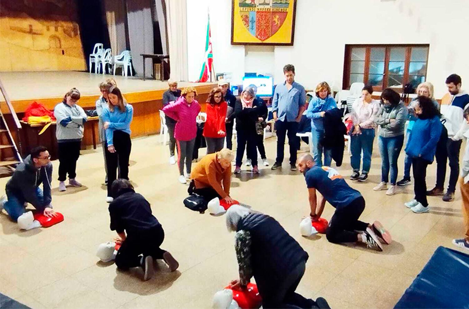 Maniobras indispensables, en el Centro Vasco