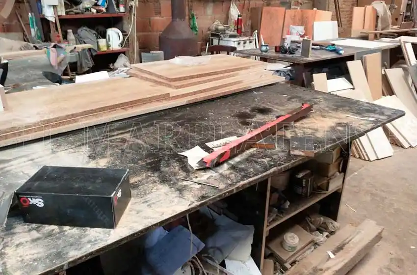 Así fue el robo de la carpintería del barrio Las Américas