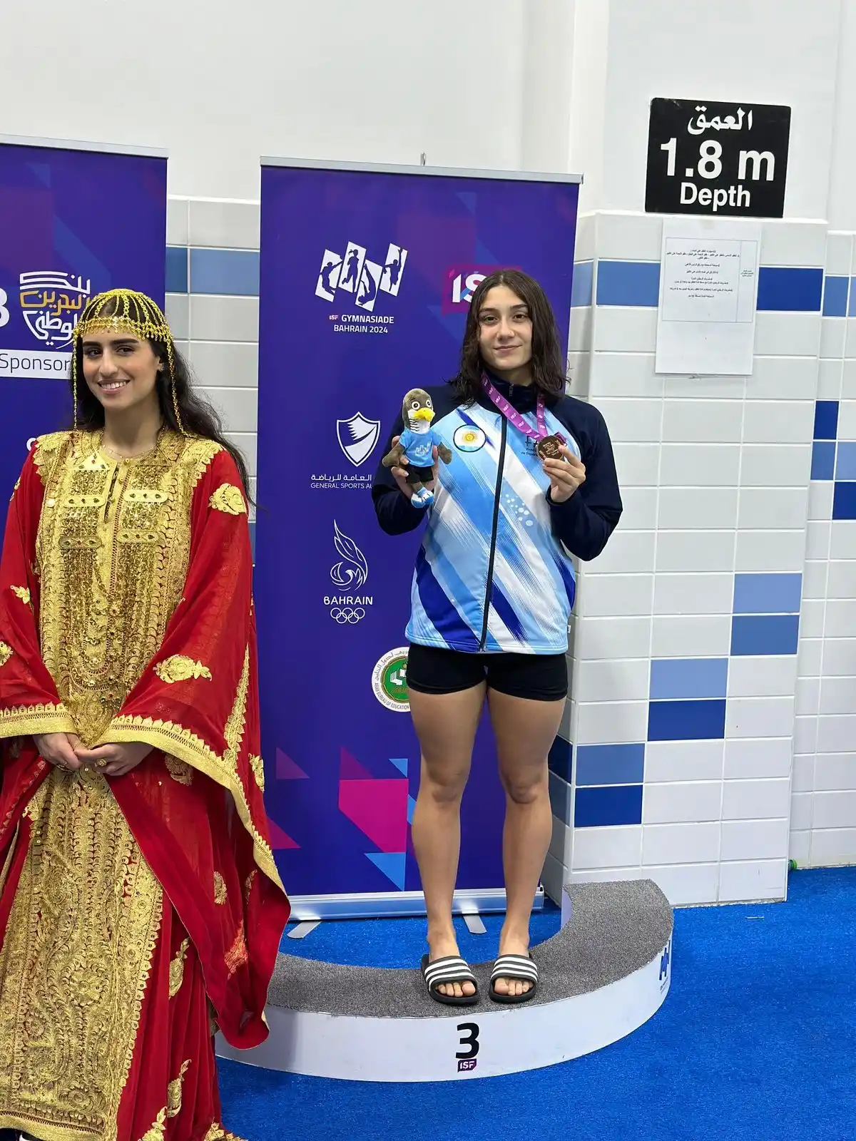 Guadalupe Angiolini, bronce en la Gimnasiada de Bahréin