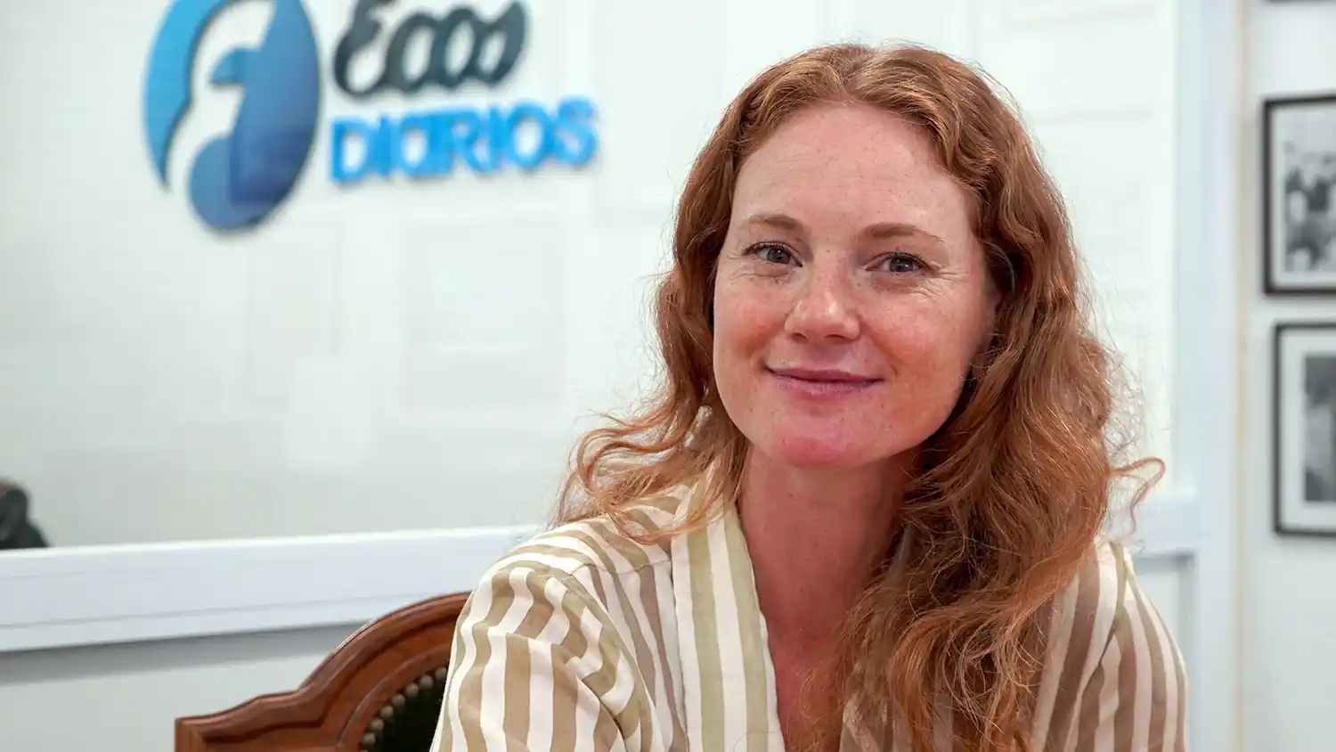 Fernanda Villar. En las instalaciones de Ecos Diarios