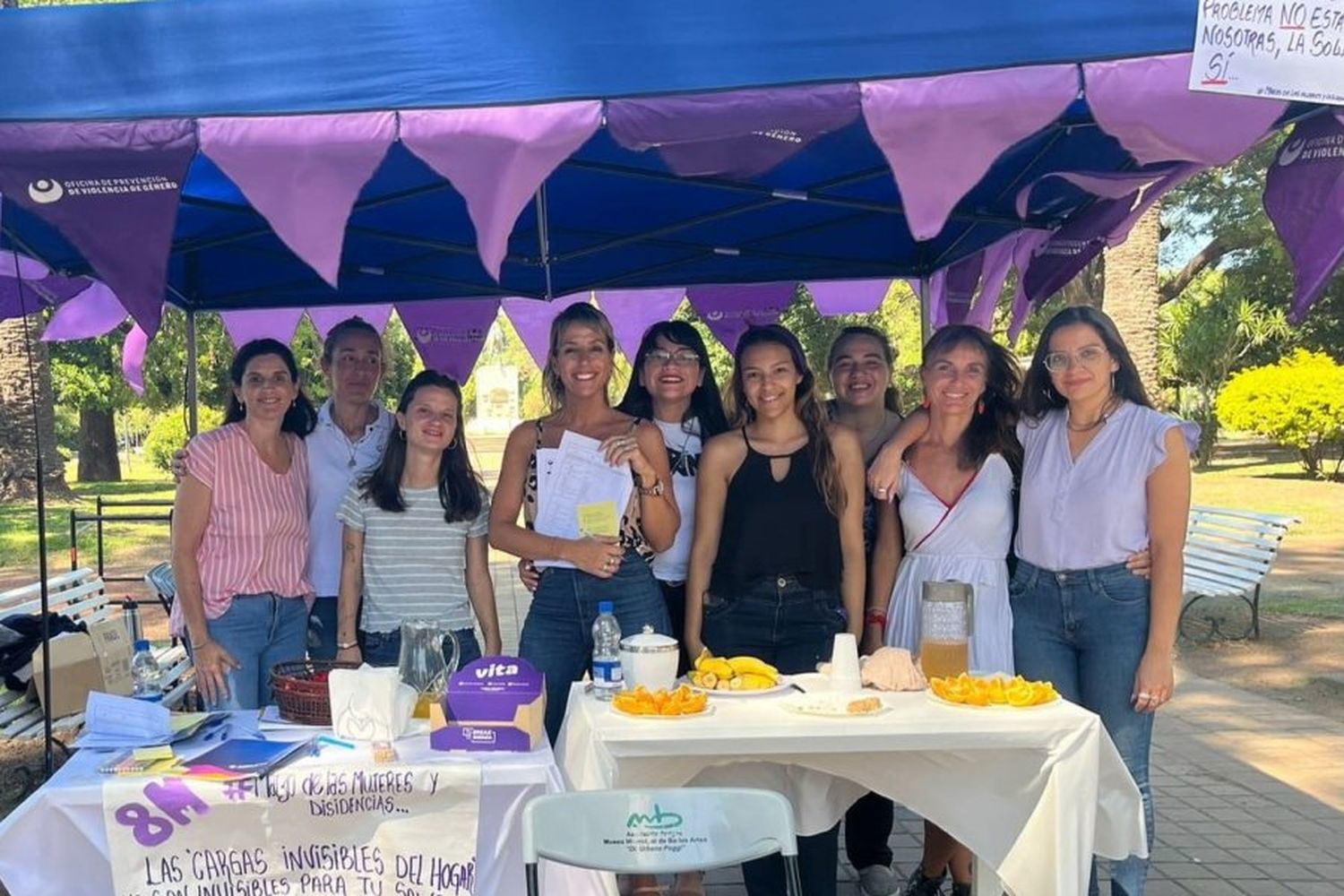 8M: El Municipio realizó una actividad relacionada con las mujeres en tareas domésticas no remuneradas