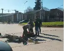 Motociclistas heridos