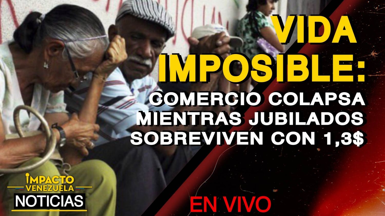 VIDA IMPOSIBLE: comercio colapsa mientras jubilados sobreviven con 1,3$ – VIDEO