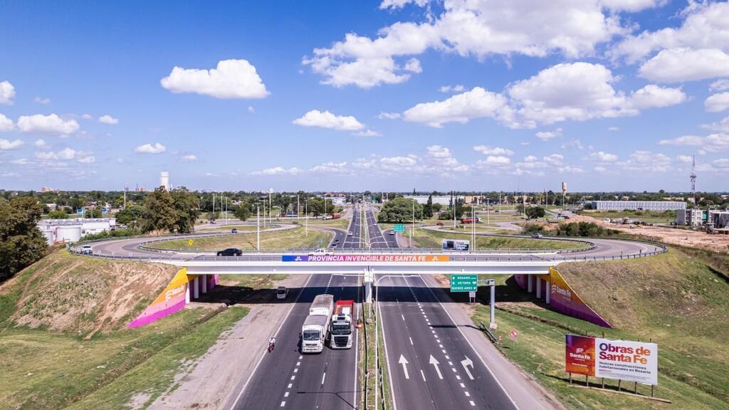 Este lunes se inaugura el tercer carril de la Autopista Santa Fe Rosario