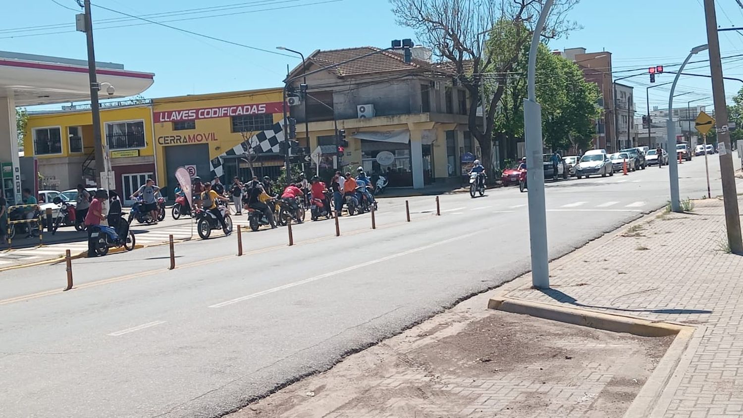 El paisaje que se observó durante todo el sábado en Bown y Santa Fe