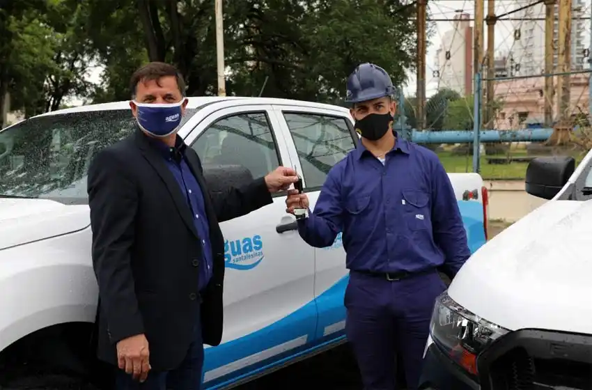 La provincia invirtió 70 millones para incorporar vehículos operativos a Aguas Santafesinas