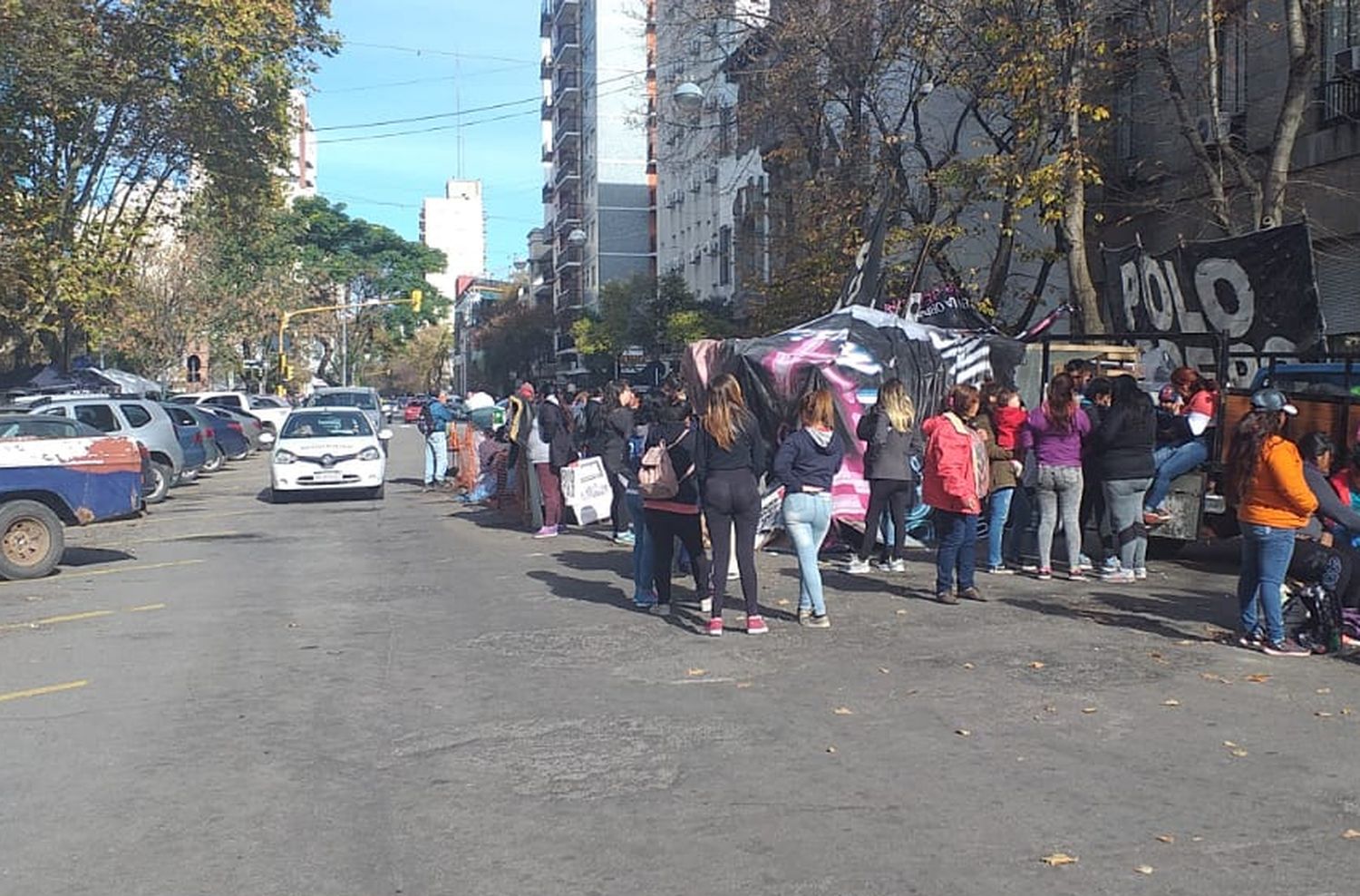 "De acá no nos movemos, así tengamos que estar hasta octubre"