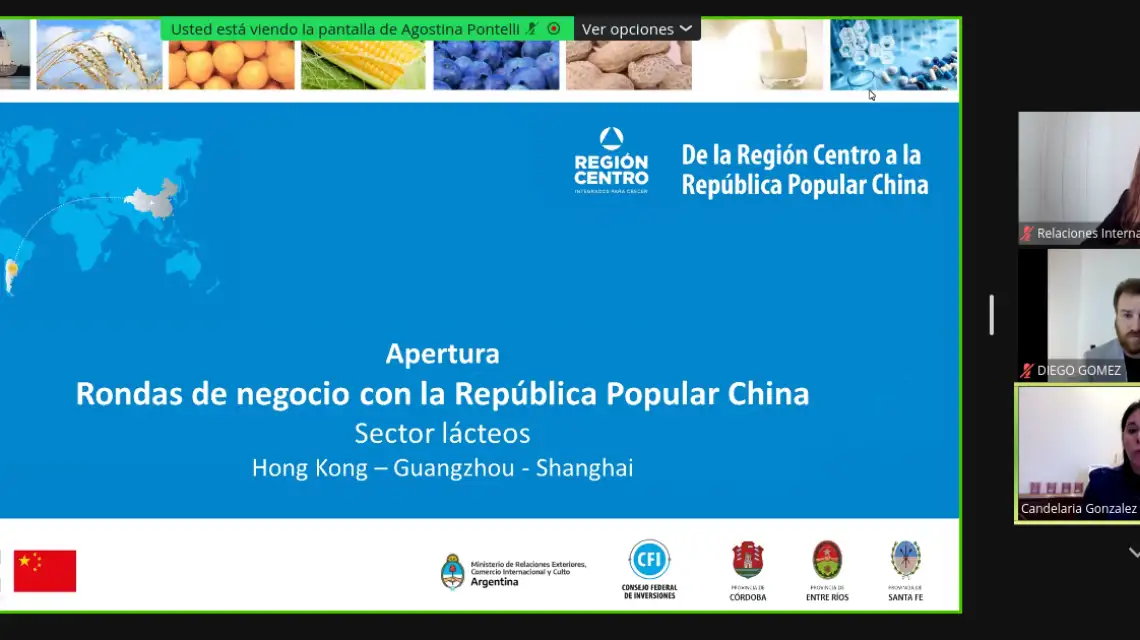 Comenzó una nueva ronda de negocios virtual para vincular al sector lácteo con importadores chinos