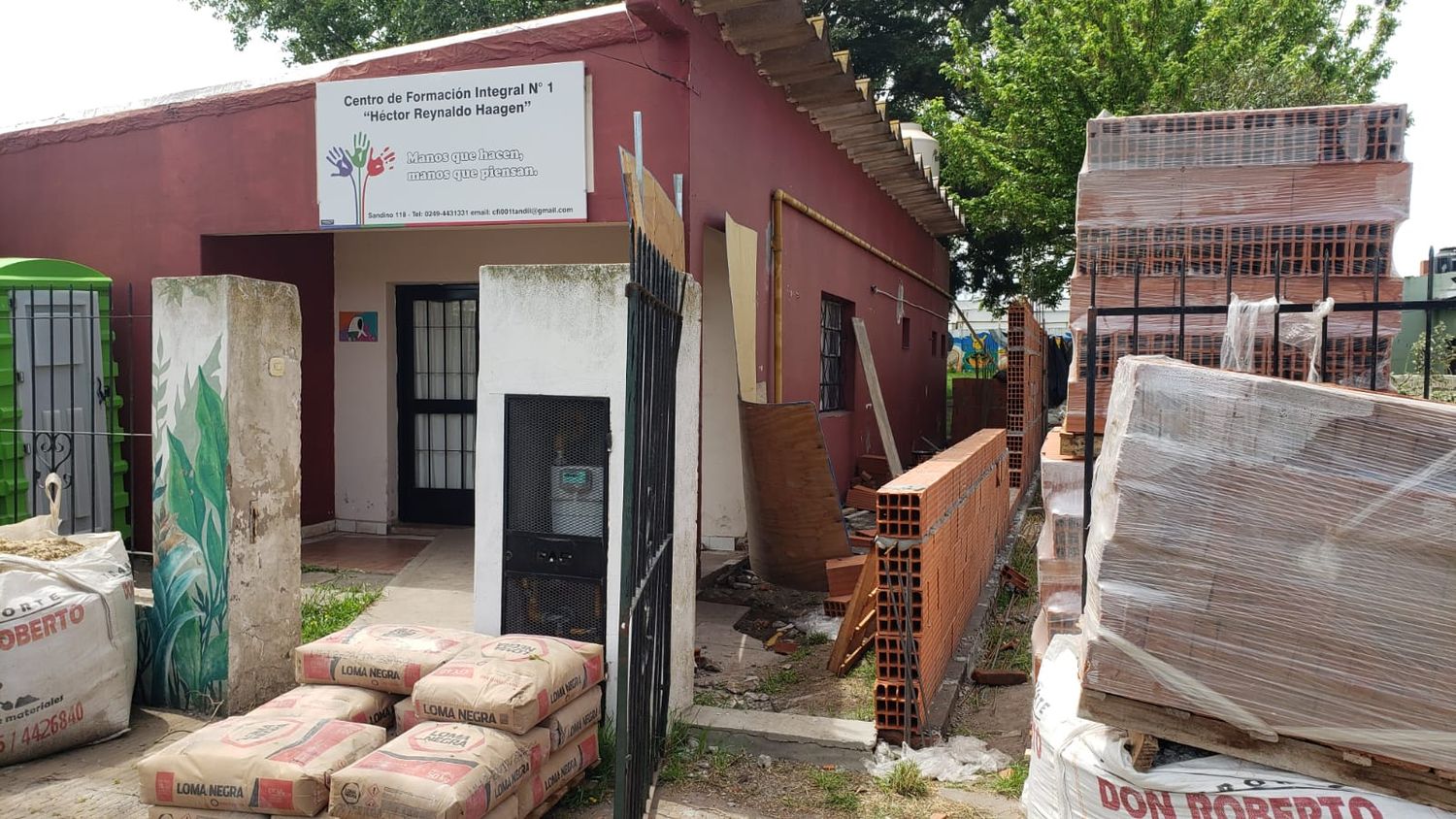 Avanzan con las obras de ampliación y reforma del edificio del CFI N°1