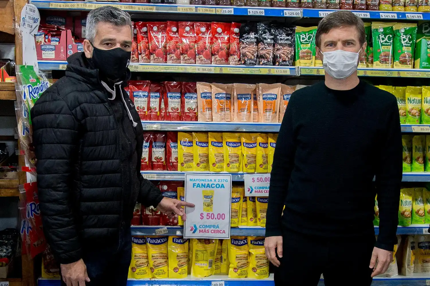 Hurlingham: Zabaleta y Costa lanzaron "Comprá más cerca", con precios acordados en la canasta básica