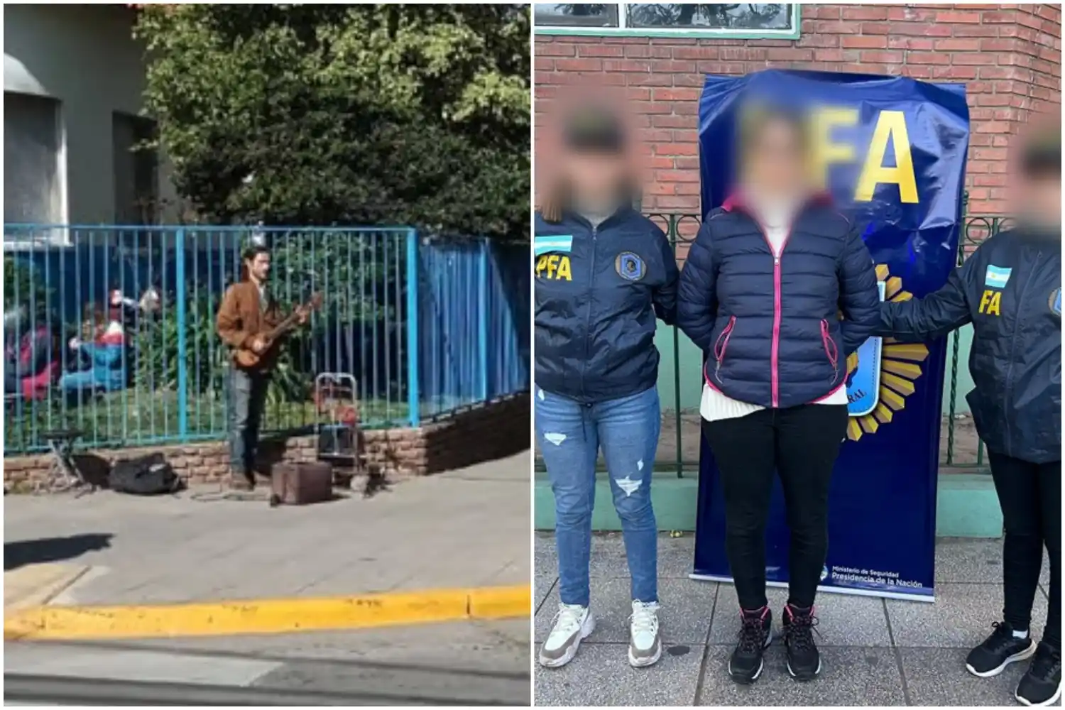 Desde un músico en un colegio hasta una mujer detenida.
