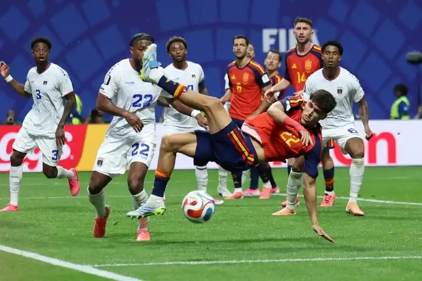 España y Cabo Verde igualaron sin goles en su debut en la Copa del Mundo 2026. Foto: Reuters.