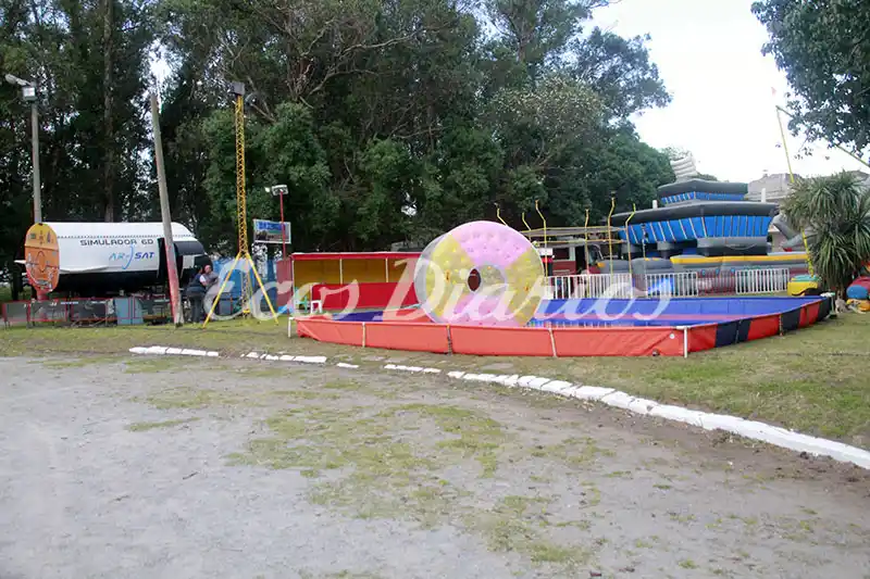 Ultimos preparativos para la fiesta en el Parque