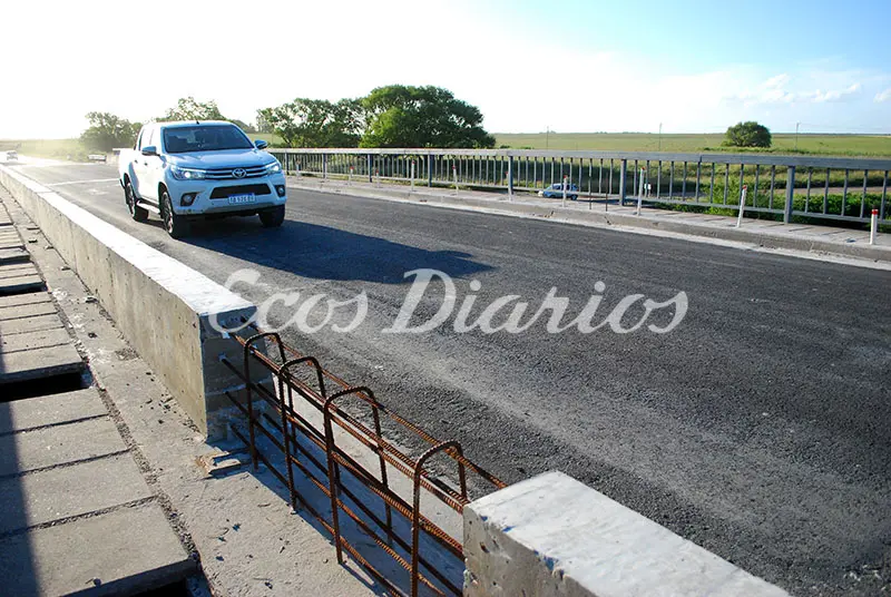 Reabrieron el puente de Los Manantiales