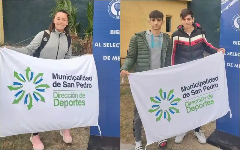 Agustina Rodríguez y Santino Almada participaron del Selectivo Nacional de Menores de pádel