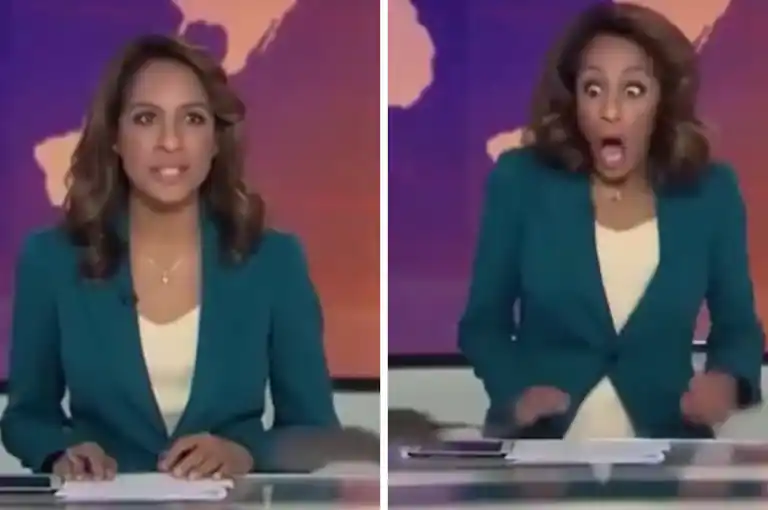 Inesperado momento captado en cámara.