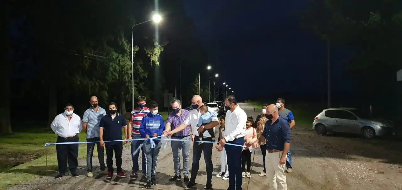 Michlig y Abba inauguraron Iluminación Led en Colonia La Clara
