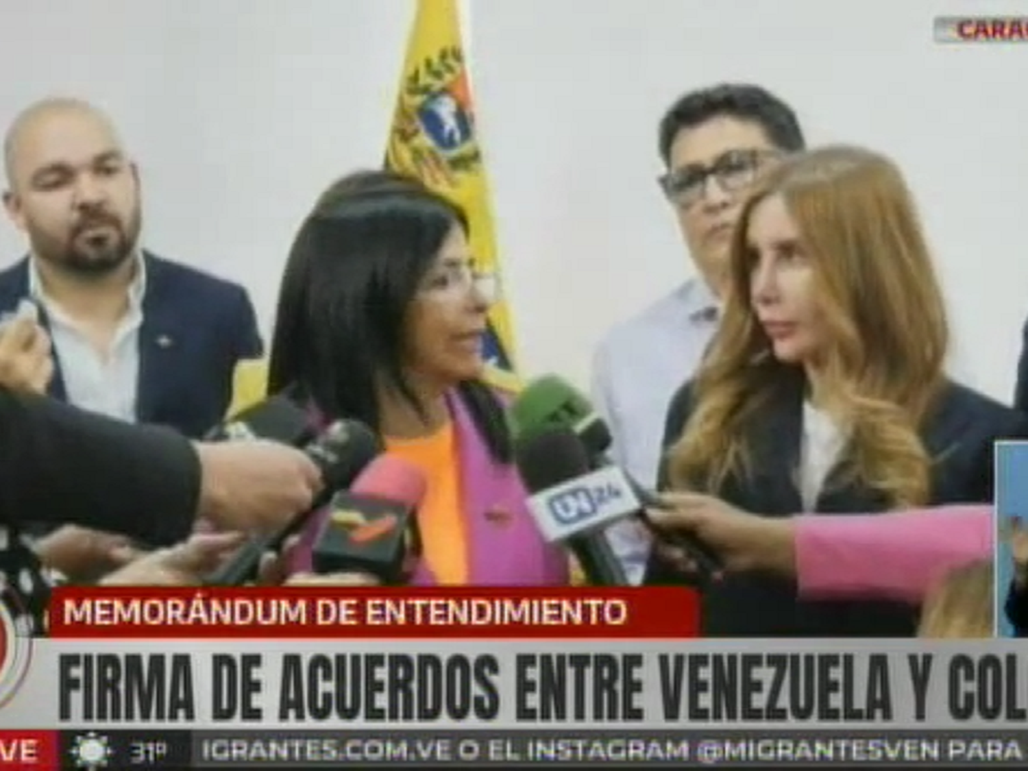 Venezuela y Colombia firman memorando de entendimiento para desarrollo de la frontera