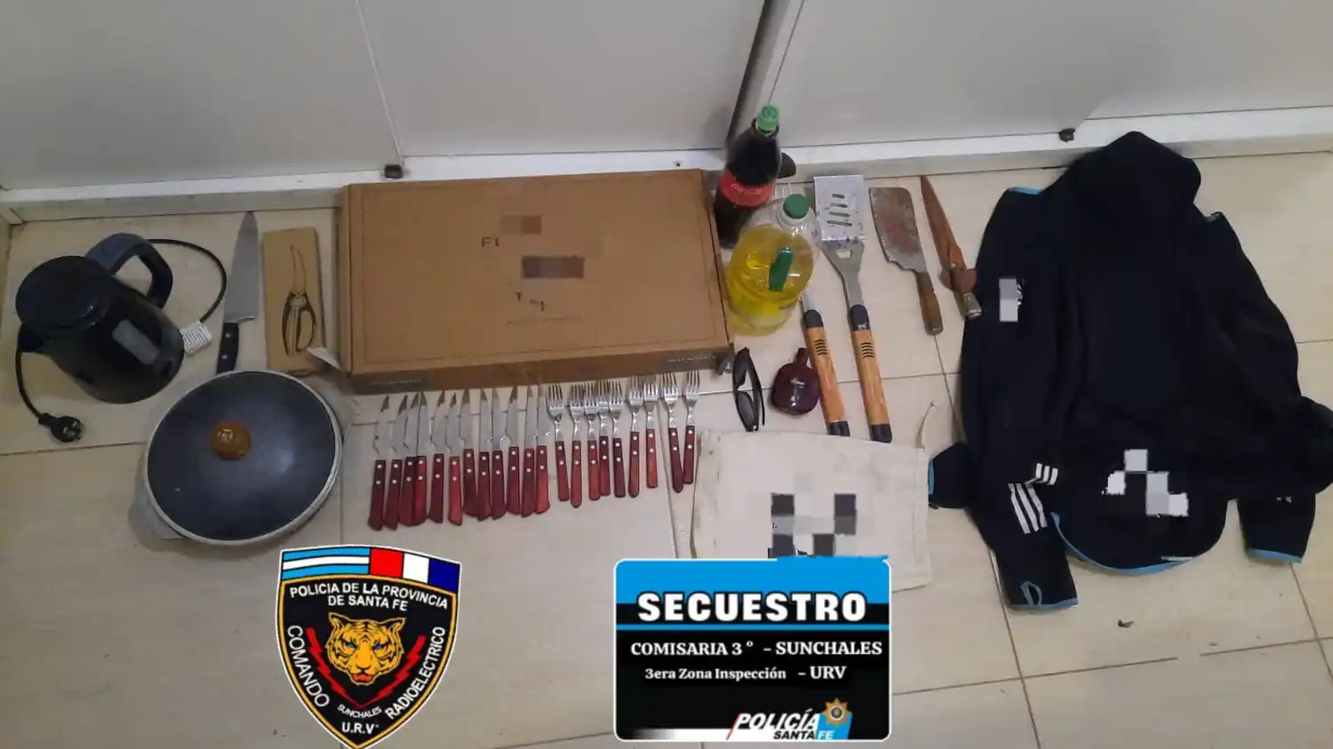 Detuvieron a un hombre y recuperaron elementos robados de un comercio en Sunchales