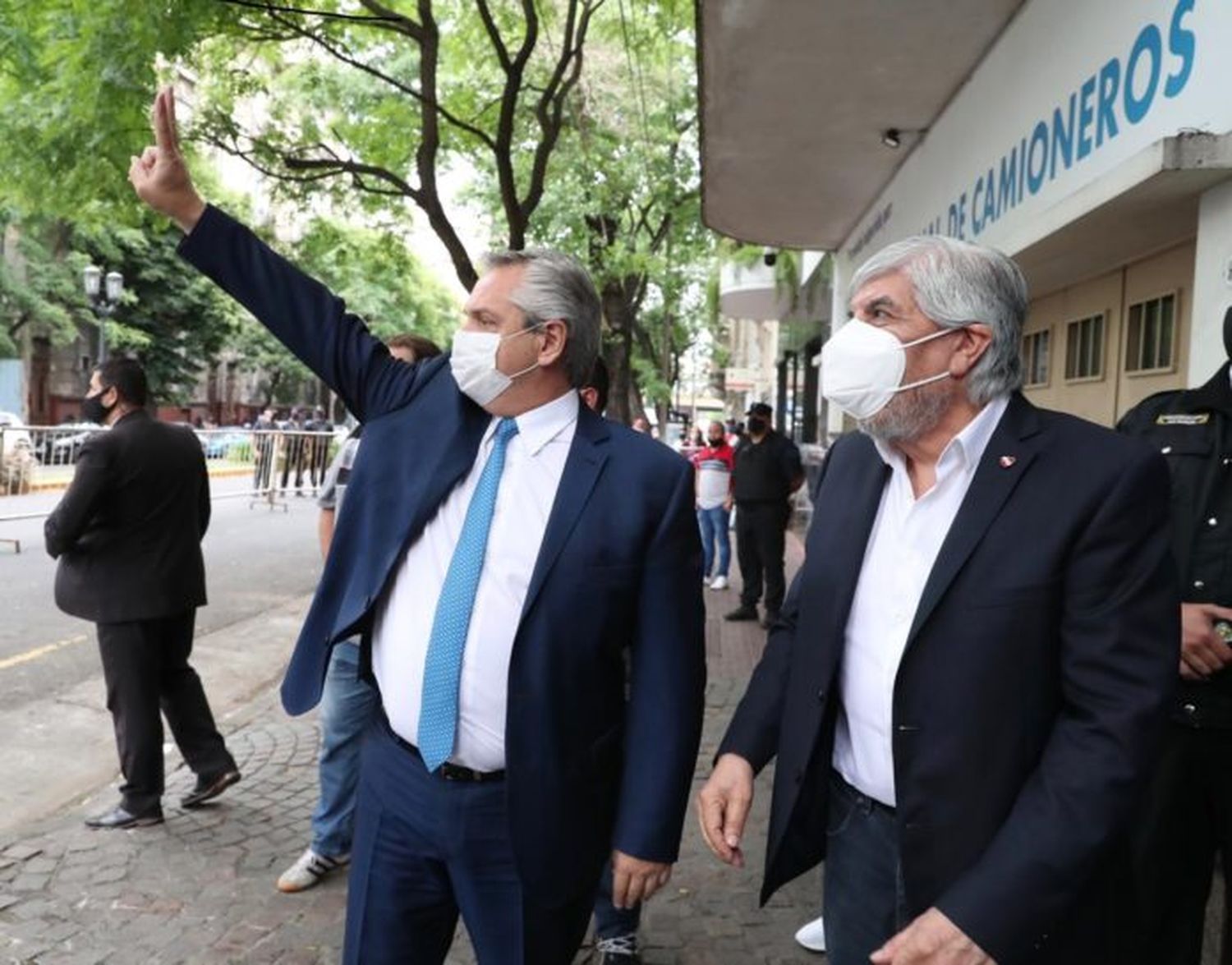 El presidente Alberto Fernández volvió a elogiar a Hugo Moyano