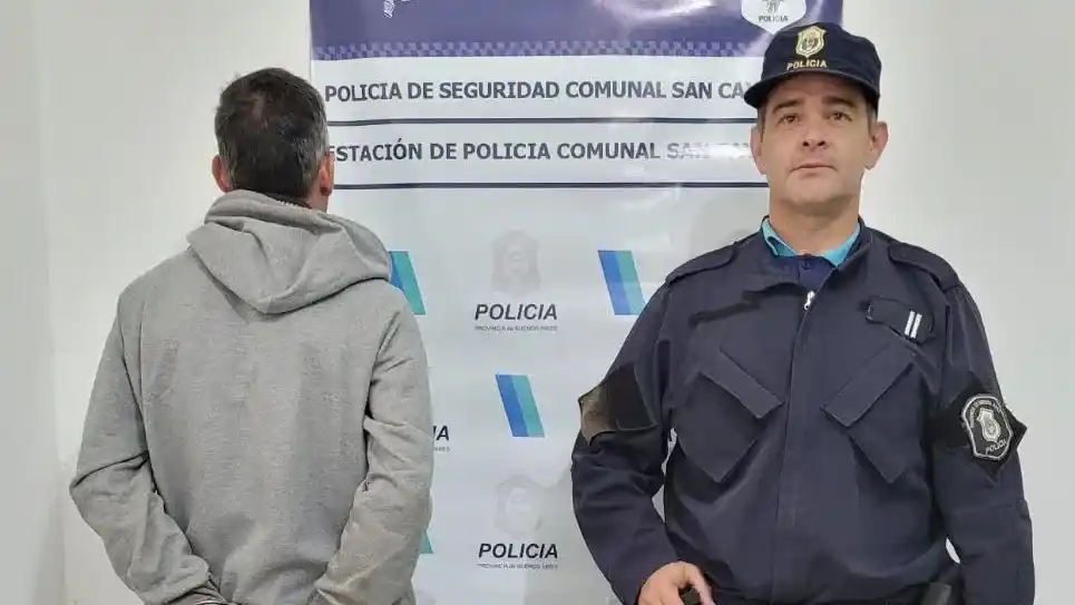 El hombre fue detenido