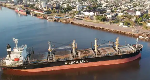 Ingresan dos buques al puerto de Concepción del Uruguay para exportar madera a India