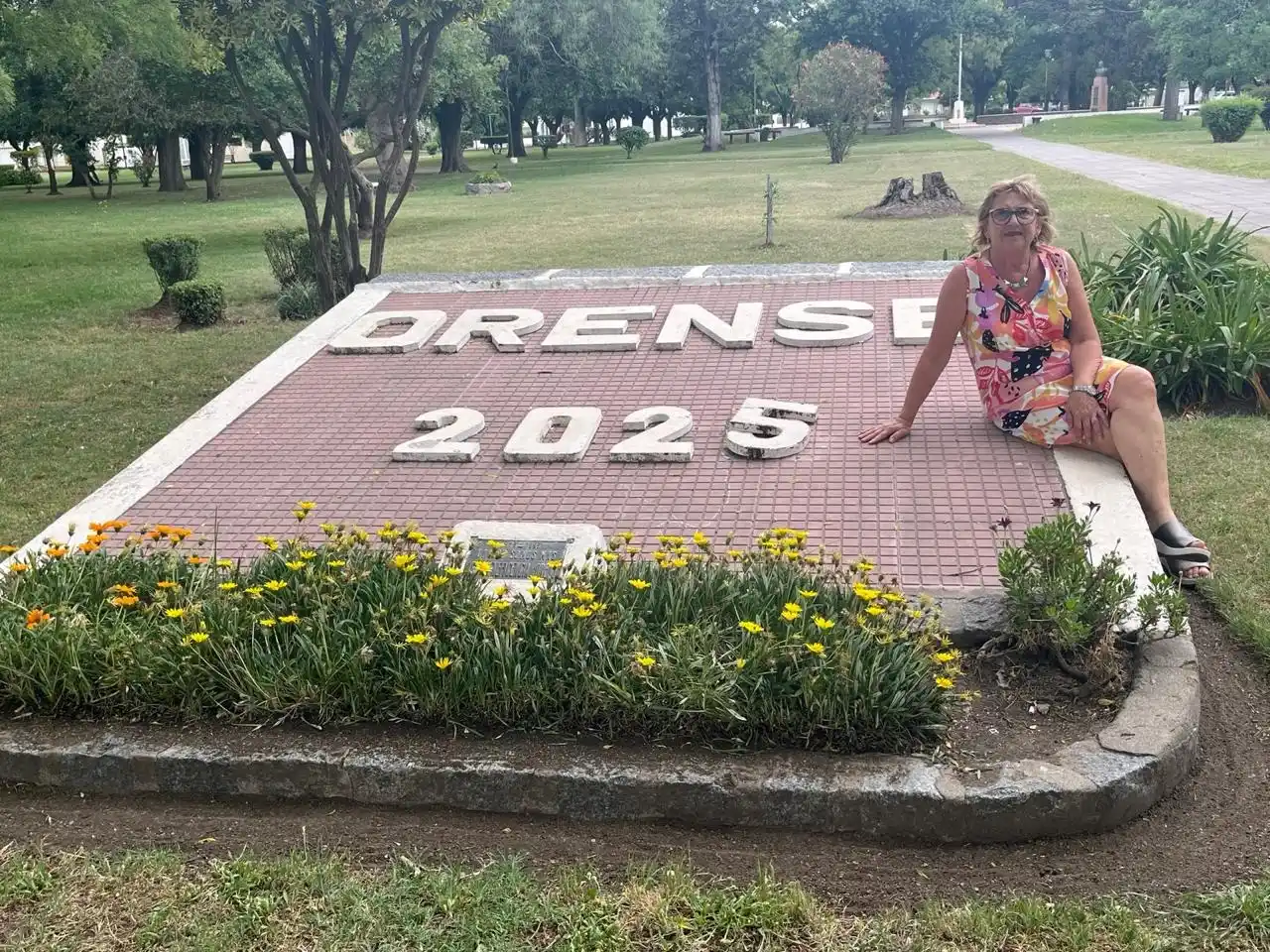 En su pueblo. Marisa Marioli se afilió a la UCR luego de haberse jubilado como docente