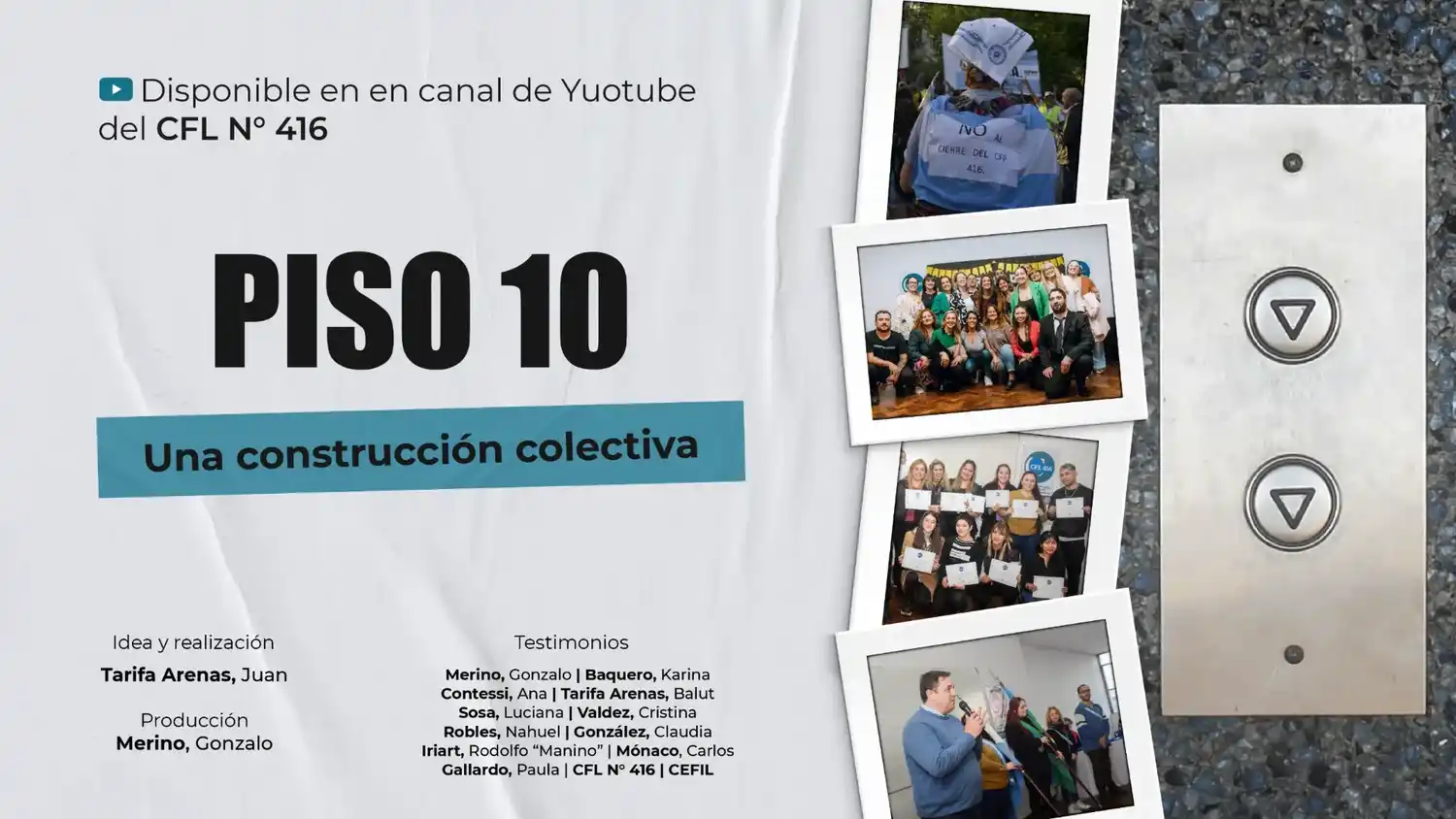 El Centro de Formación Laboral Nº416 cumple una década y lo celebran con un corto documental.