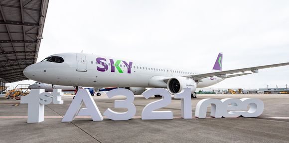 SKY recibió su primer A321neo y se convierte en el primer operador del modelo en Chile