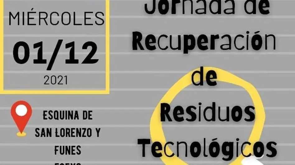 Realizaron una jornada de recolección de desechos tecnológicos