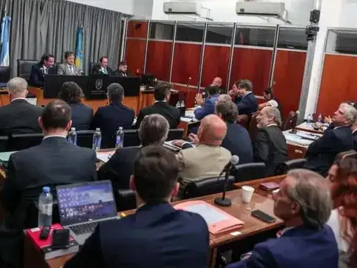 Audiencia del juicio por la muerte de Maradona
